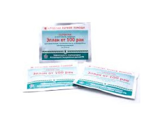 Салфетки антисептические стерильные «Эплан от 100 ран», 1 шт